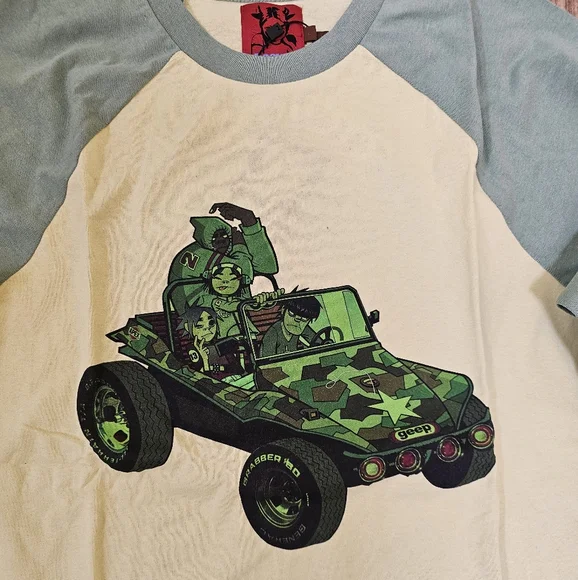 MARC JACOBS HEAVEN GORILLAZ 2001 RAGLAN TEE - Picture 4 of 17